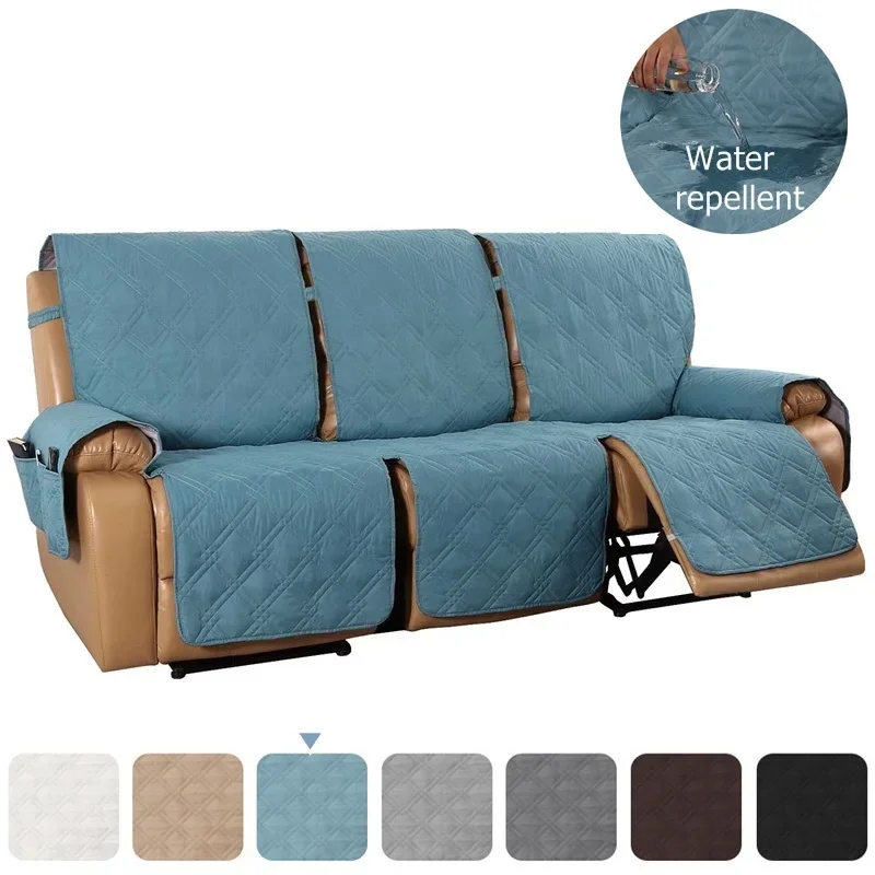 2/3 Seater Quilting Recliner Sofa Cover Water Repellent Sofa Cover Lazy Boy Chair Cover Armchair Slipcover Furniture Protector