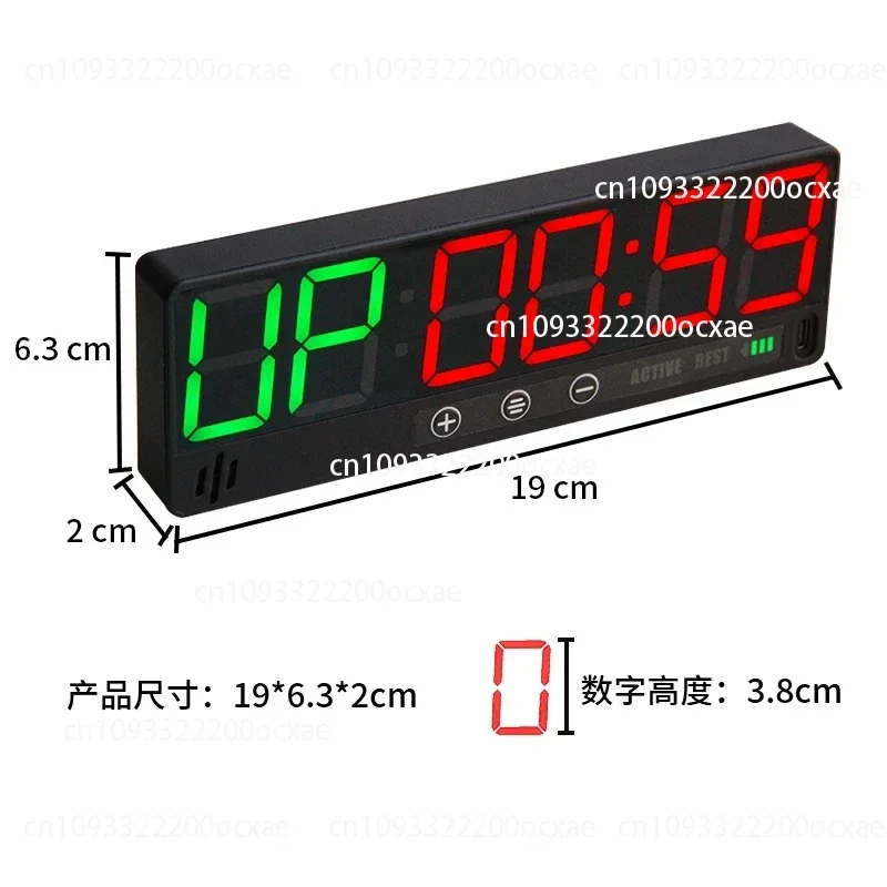 Magnetic-attachment Electronic LED Fitness Timer For CrossFit Timing, Competition Training Cycle, TABATA