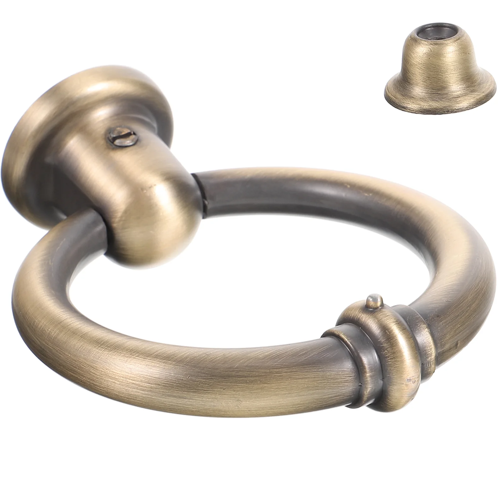 Modern Simple Door Security Knocker Zinc Alloy Brass Hardware Household Knockers for Front Accessory Single Handle