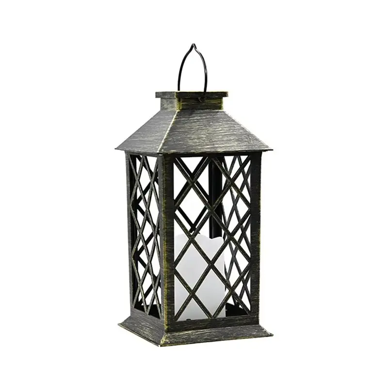 

Светодиодный фонарь на солнечной энергии AB11 с эффектом мерцающего пламени, бездымная свеча для сада, подвесной декоративный светильник для улицы, для двора