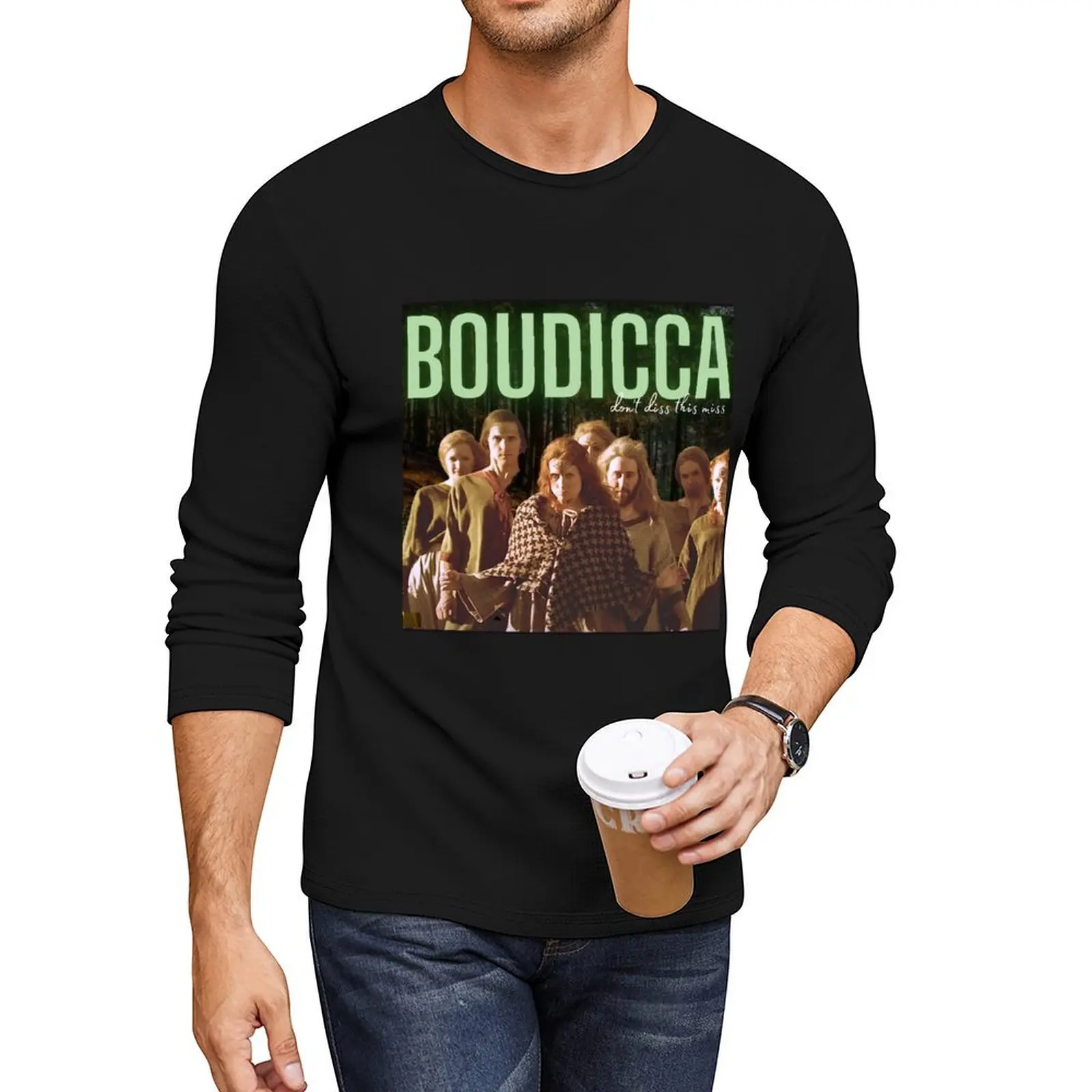 Boudicca - Horrible Histories Long T-Shirt T-shirt for a boy vintage t shirt fruit of the loom mens t shirts