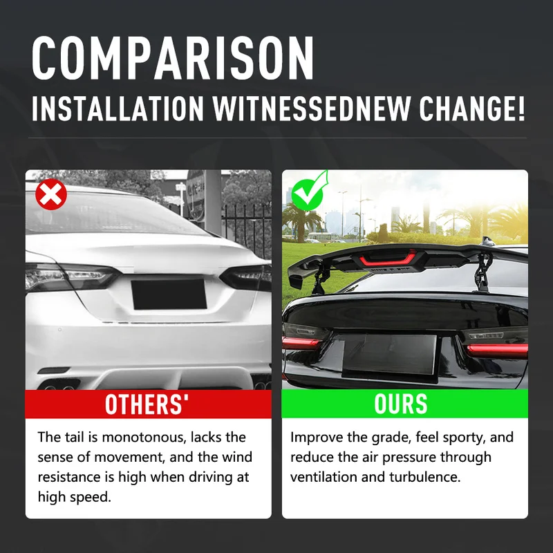 Superior GT Style Remote Rear Trunk Spoiler Wing