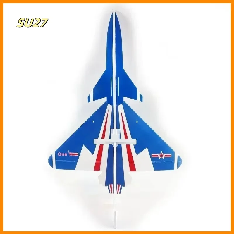 New Su27 Pp Material Drop Resistant Magic Board Empty Aircraft Fixed Wing Assembly Remote Control Aircraft Diy Matching Parts