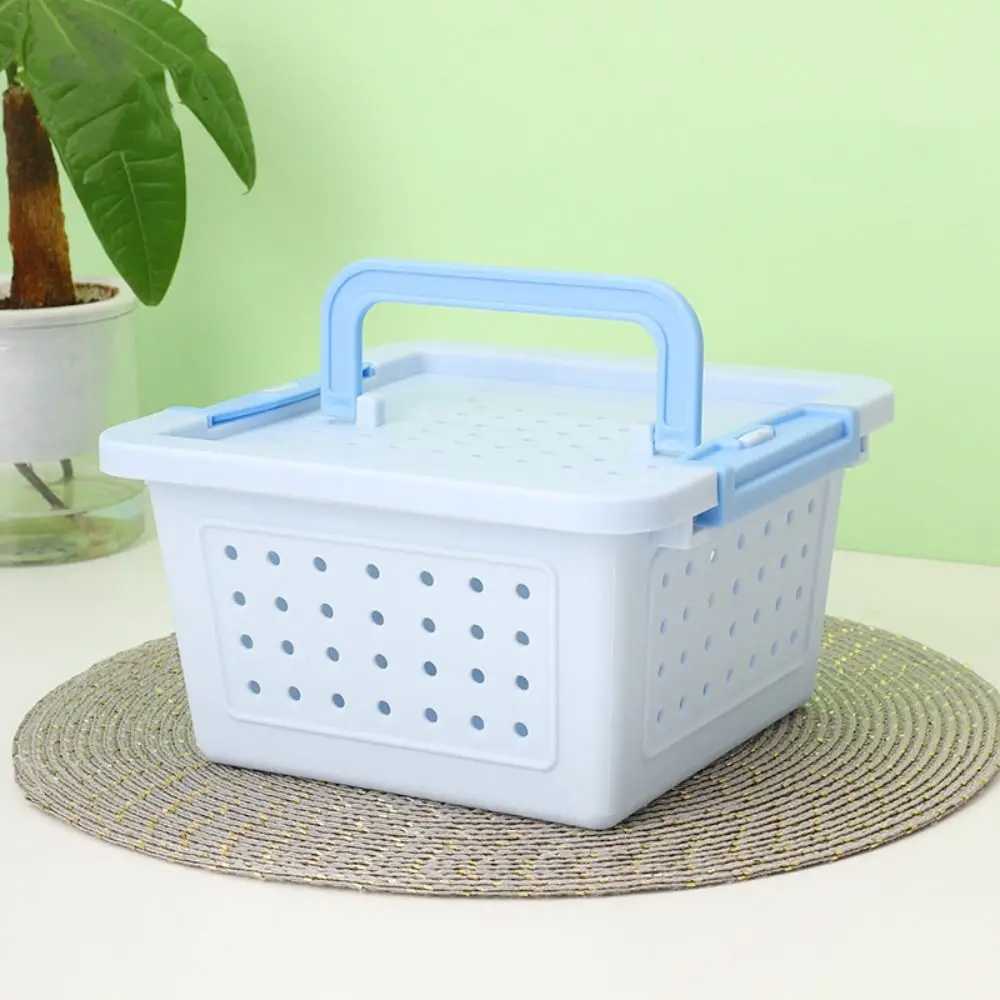 Pet Supplies Plastic Hamster Transport Box Portable With Handle Bird Carrier Breathable Multi-use Pet Feeding Box Mouse