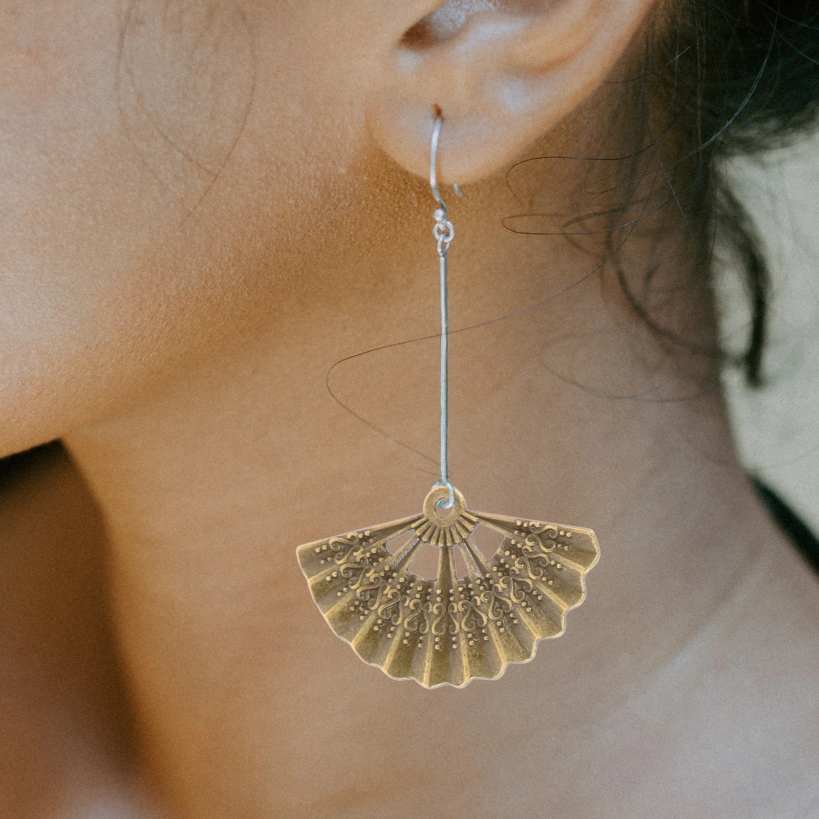 

60Pcs Fan Pendant Charms DIY Jewelry Making Accessories for Necklace Earrings Bracelet Craft Fan Shaped Charms