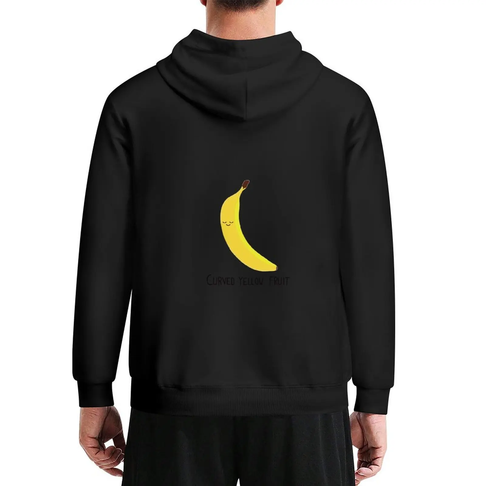 

Curved yellow fruit Hoodie men's winter sweater men's coat men clothes men's clothing hoodie streetwear