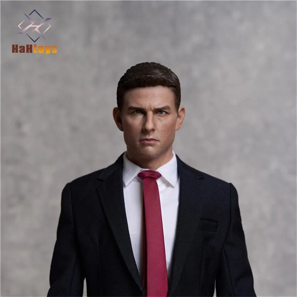 

1/6 HaHtoys Toys Model Handsome Guy Tom Cruise Male Head Sculpt Carving Fit 12" DAM COO 3A Action Doll Collectable DIY