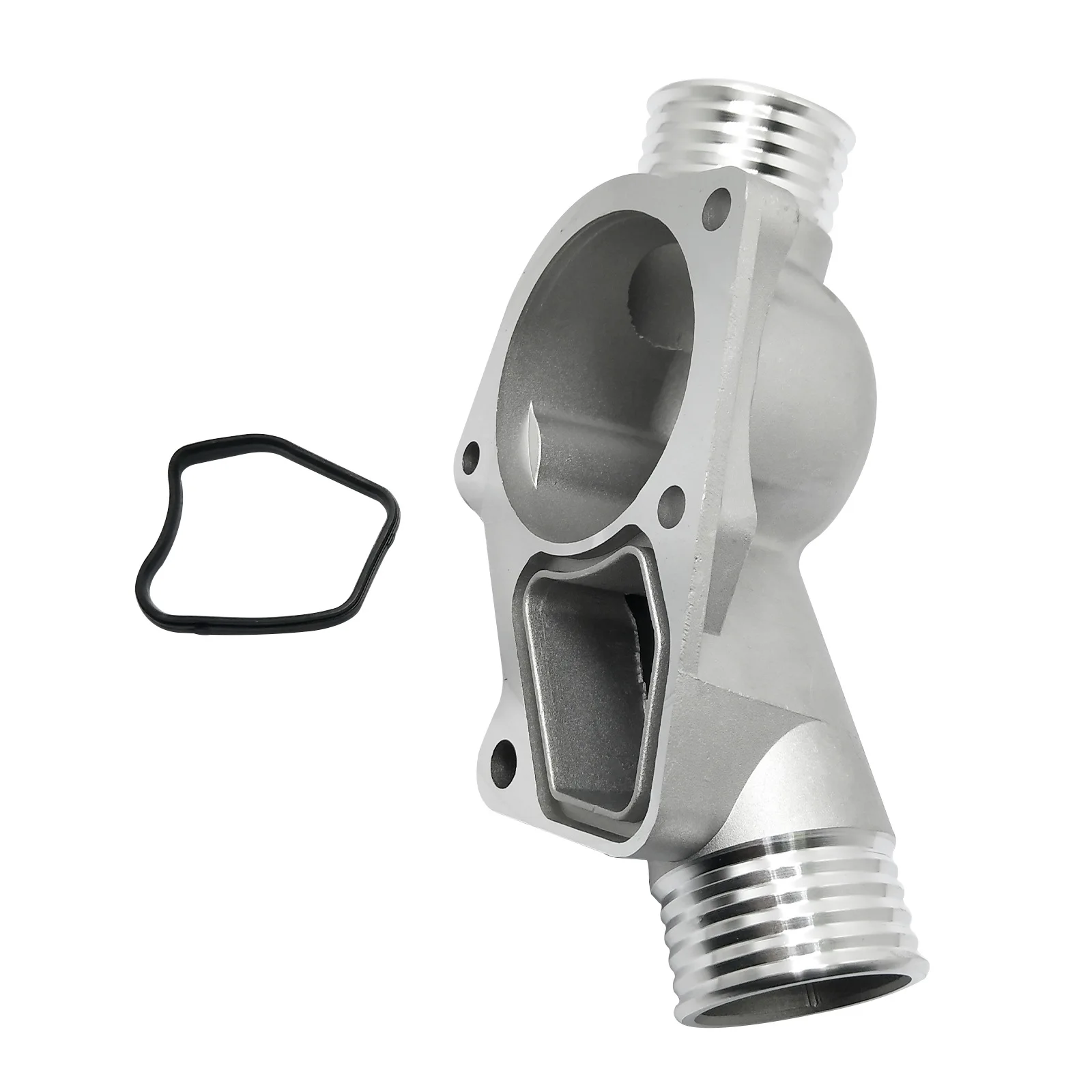 

Thermostat Housing Cover for BMW 525i 325i M3 Z3 E34 E36 with Gasket Brand New Aluminum 11531722531 11531740437 Polished