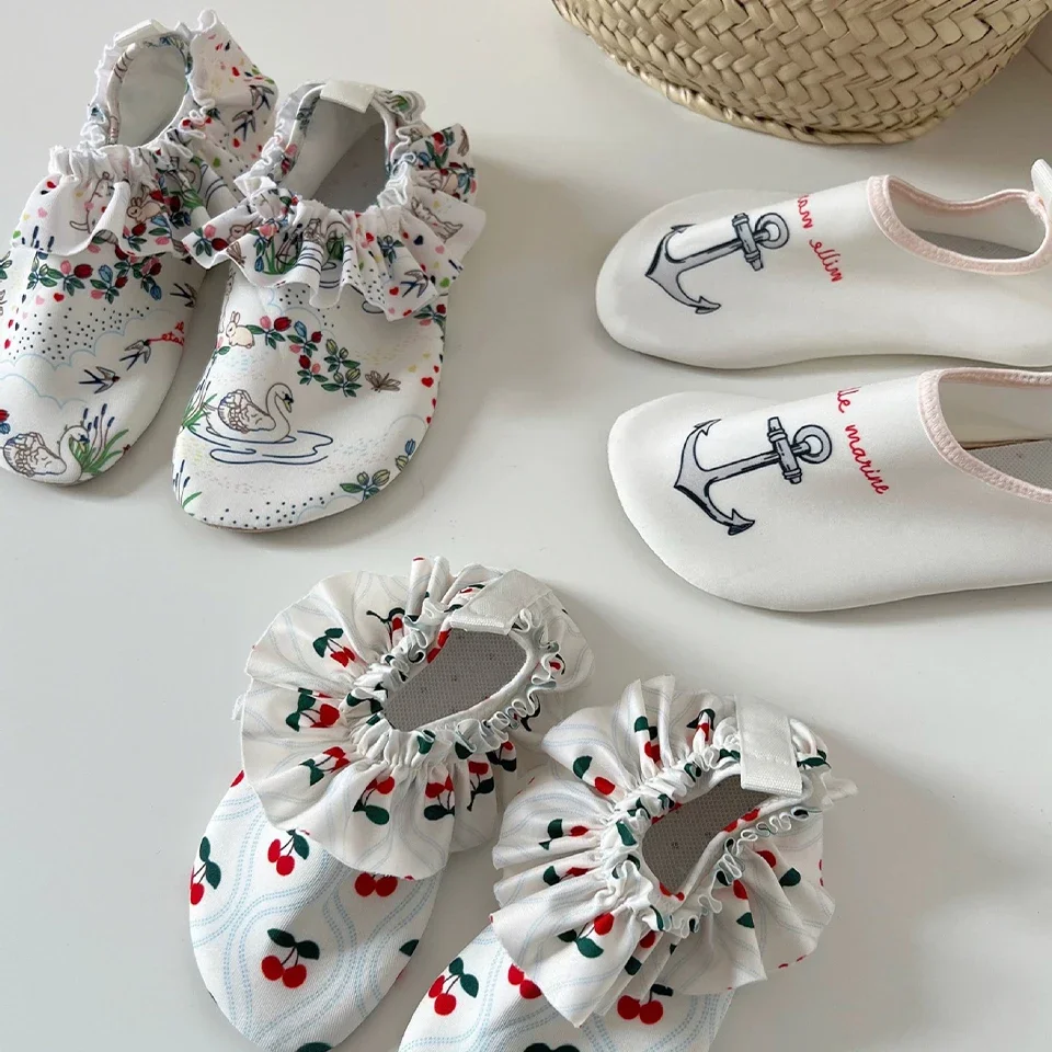 New Baby Boy Girl Beach Shoes KS Children Print Water Sports Sneakers Swimming Aqua Barefoot Shoes Kids Indoor Outdoor Slippers