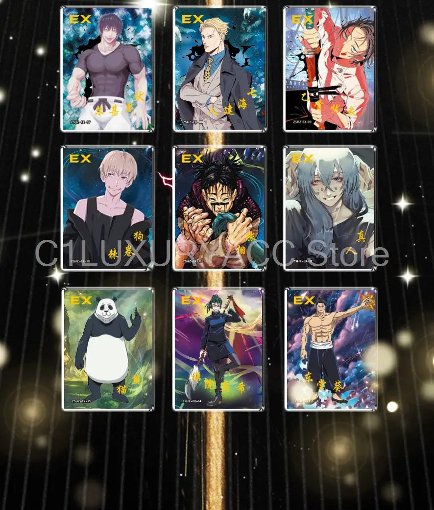 Wholesale Jujutsu Kaisen Card for Kids Toys Advanced Chapter Gojo Satoru Fushiguro Megumi Itadori Yuji Warlock Collection Cards