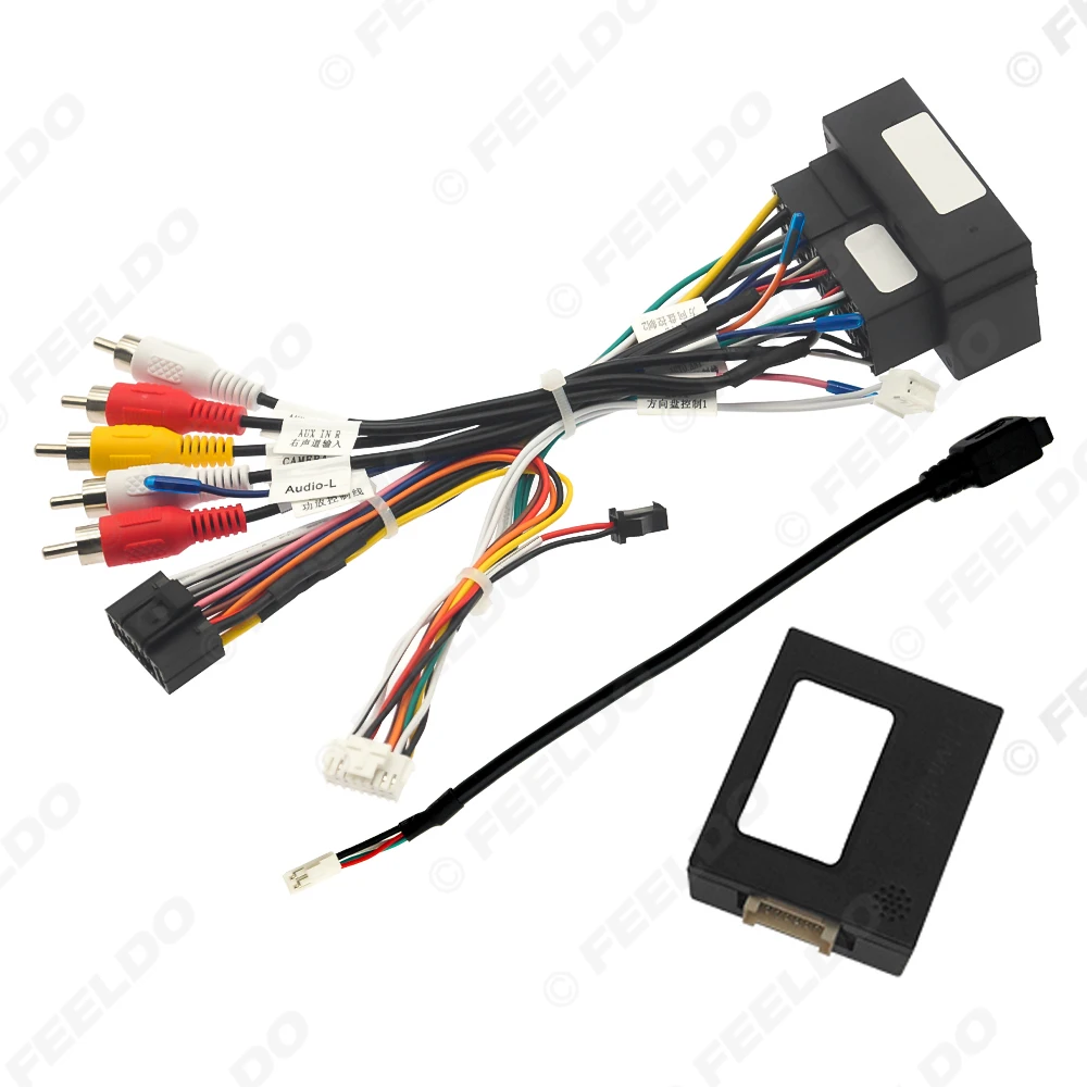 

FEELDO Car 16pin Power Cord Wiring Harness Adapter For Fait 500/500L/Doblo/Punto/Bravo/Ducato Installation Head Unit