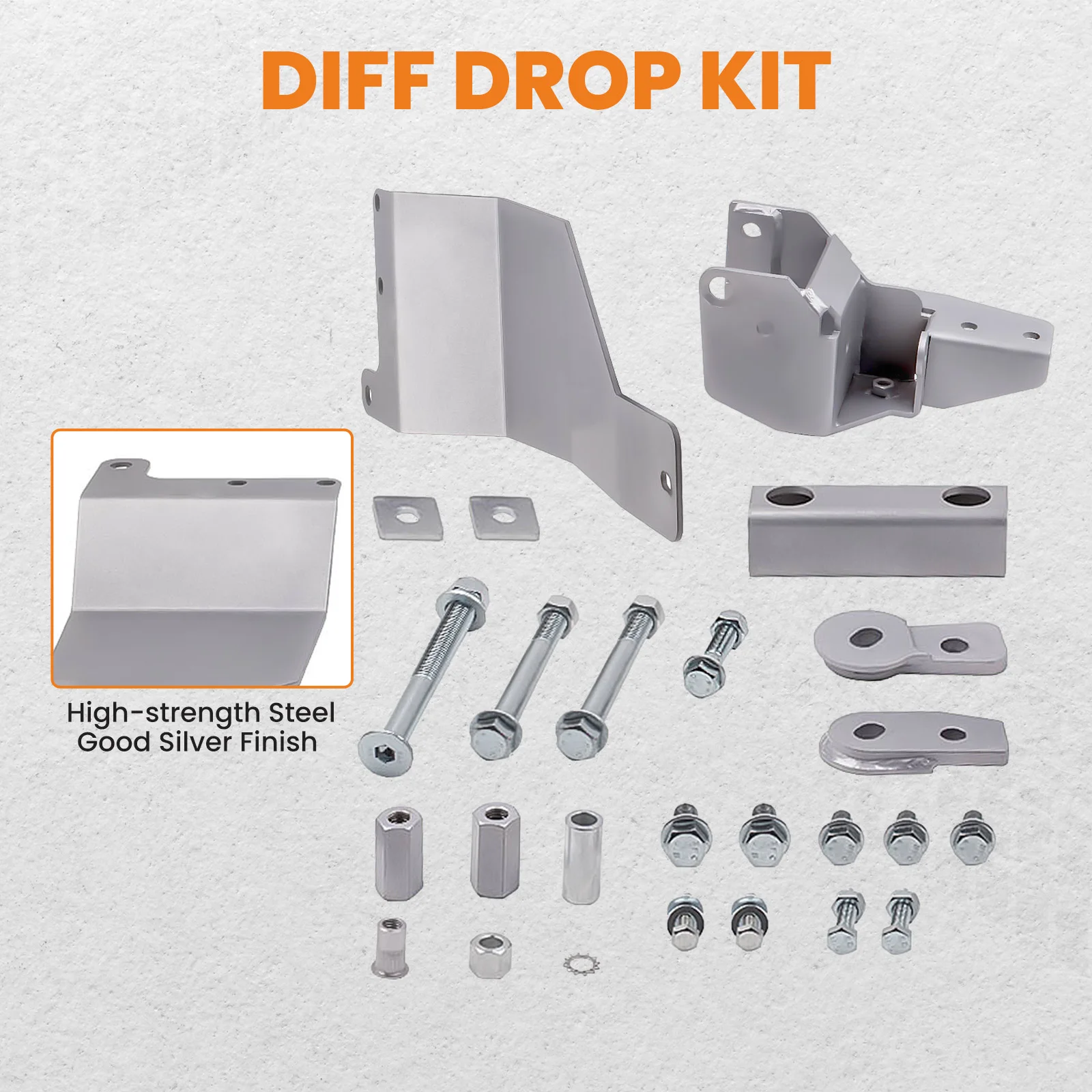 Differential Diff Drop Kit fit Chevrolet Silverado 4WD 3500HD 3500 2500HD 01-10 for GMC Sierra 4WD 2001-2010