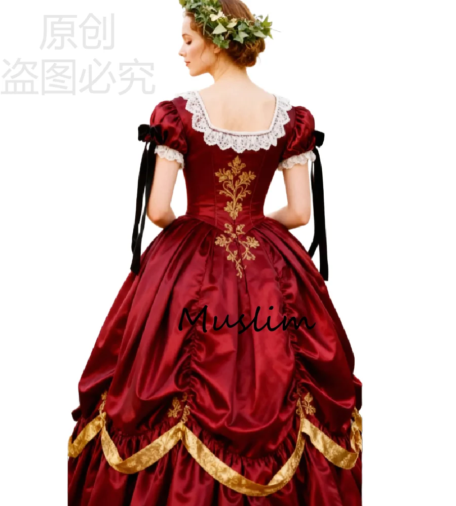 Courtly Queen Tudor Avondjurk Korte Mouw Gouden Kant Victoriaanse Galajurk Een Lijn Plooi Keltische Formele Gelegenheid Feestjurken