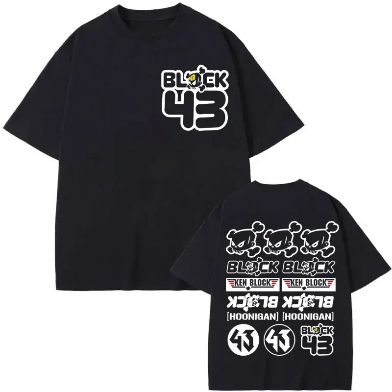 

Limited Racing Driver Ken Block 43 Graphic T Shirts High Quality Fashion Oversized T-shirts Men Women Casual Pure Cotton T-shirt