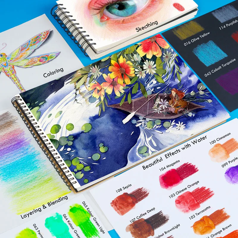 Colored Pencil Professional Watercolor Pencil 120 Colors Drawing Set Water Soluble Coloured pencils For Painting School Supplies