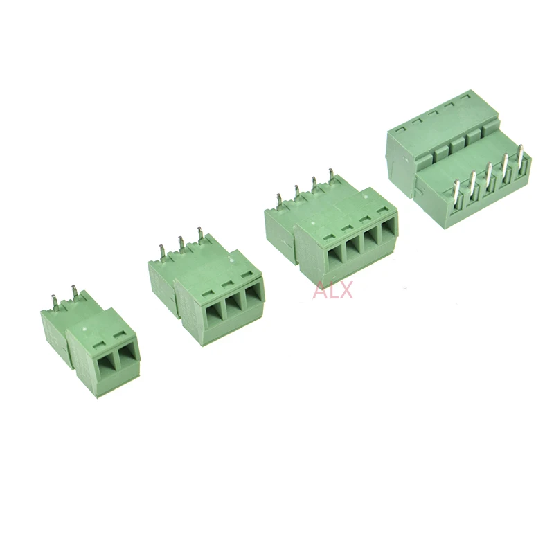 5/10Set 15Edg 2/3/4/5/6/7/8/9 Pin Right Angle Screw Terminal Block Connector 3.81mm Pitch Plug+Pin Header Socket 2p 3p 4p 5p 6p