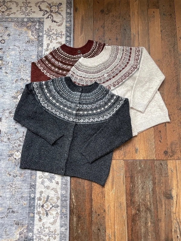 

American Retro Fair Isle Knitted Sweater ex Casual Loose Versatile Embroidered Top Vintage Preppy Sle Men's Women's