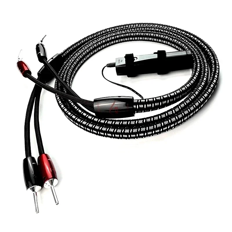 1szt Hi-end K2 Center Speaker Cable PSS Silver HiFi Audio Line Banana to Spade Plug