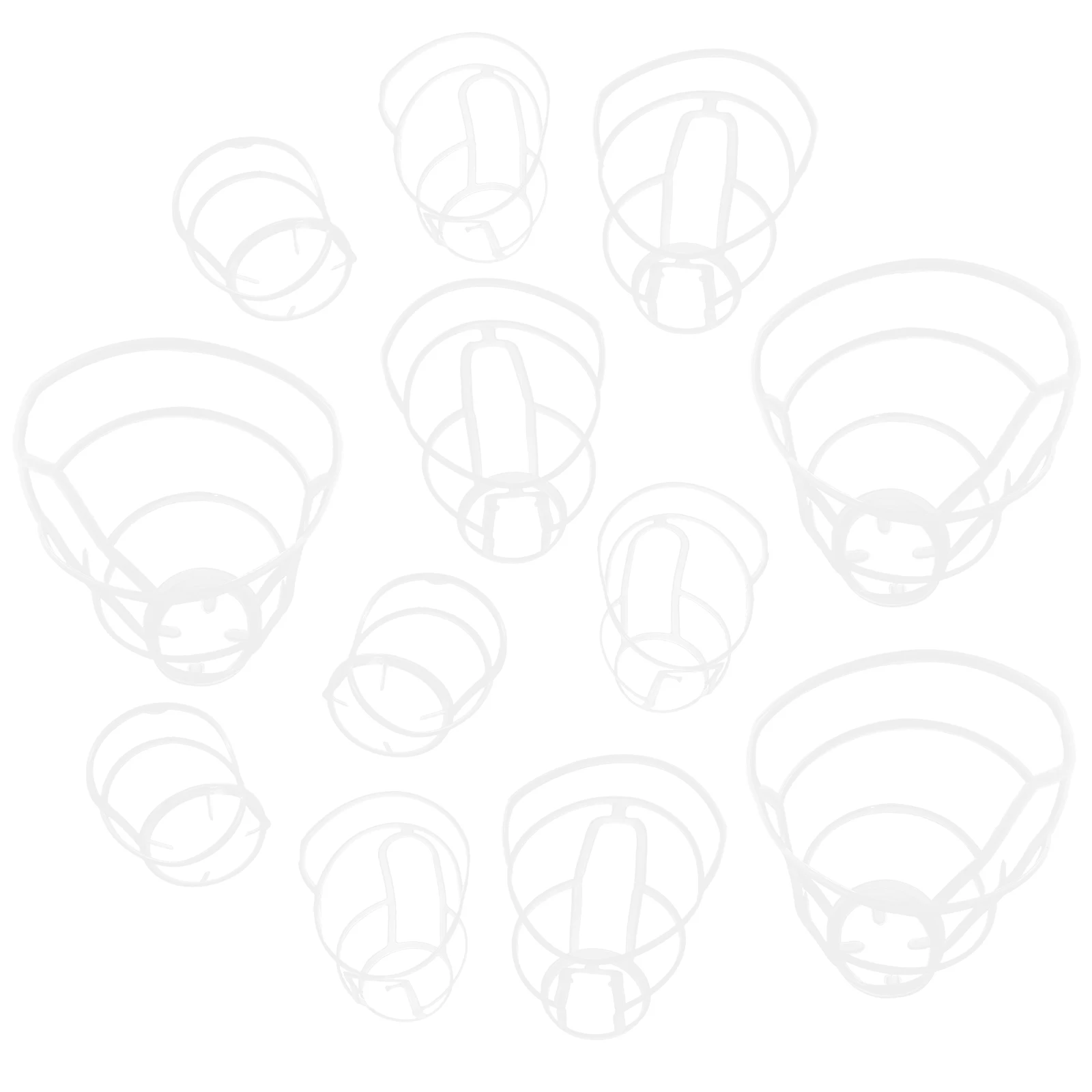 

20Pcs Portable Infusion Bottle Nets Plastic Hanging Infusion Net Cages Hospital Saline Bottle Storage Holders Reusable