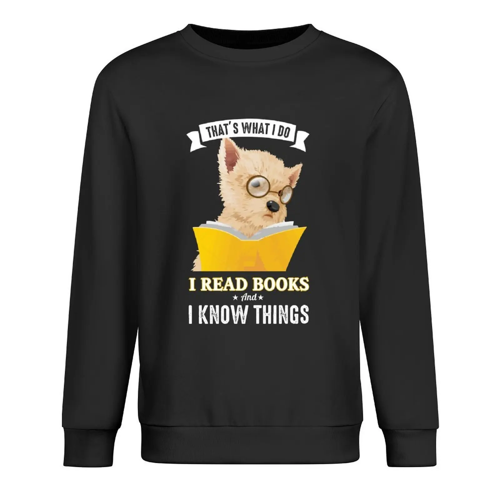 

That's What I Do I Read Books And I Know Things Pullover winter clothes autumn men's clothing graphic sweatshirts