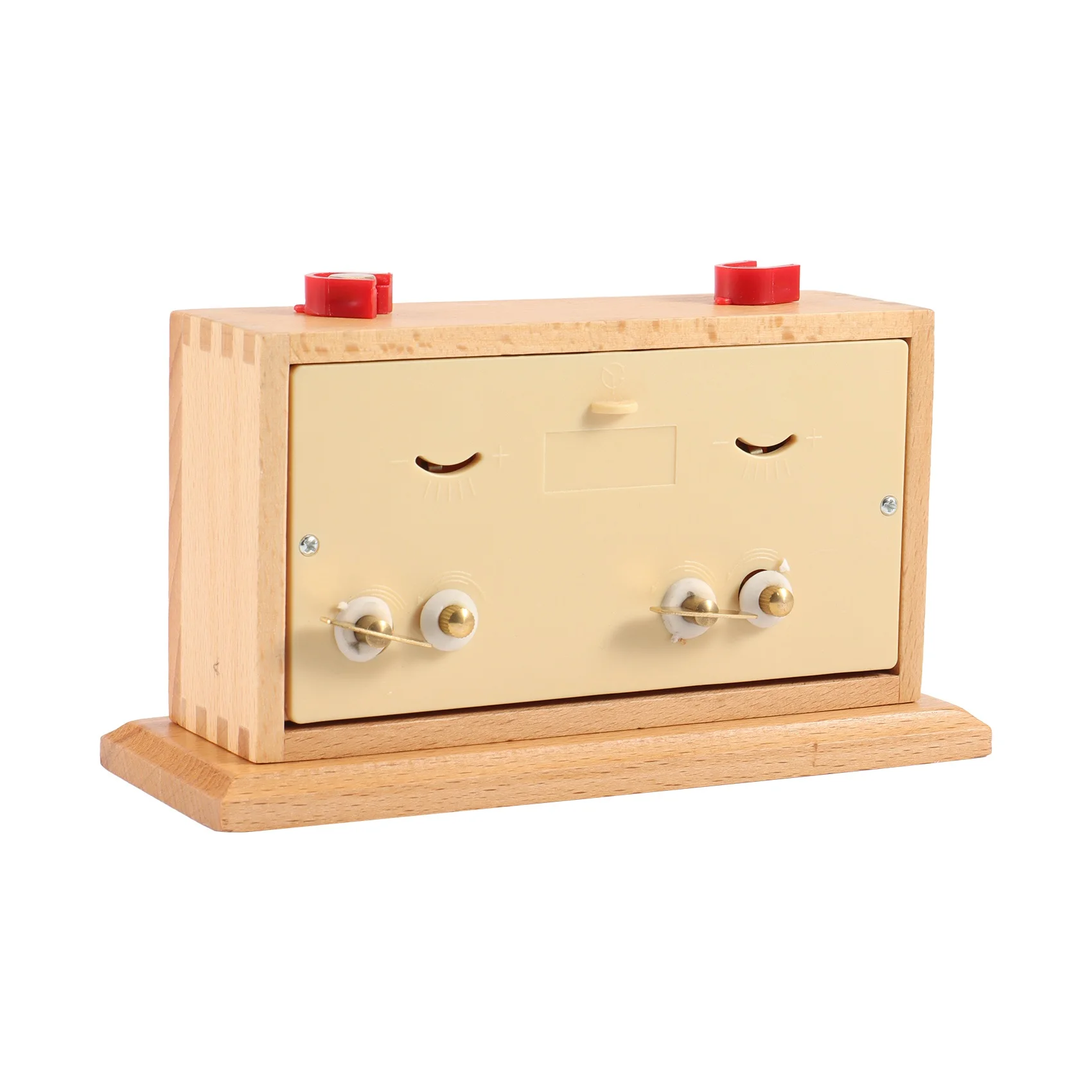 A08P-Retro Analog Chess Clock Timer - Wind-Up Mechanical Chess Clock, No Battery Needed Wooden