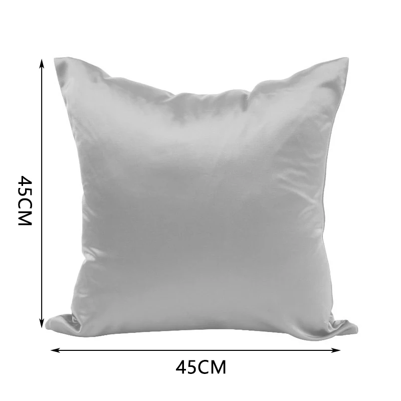 【✈Ready Stock & COD & Free Gift✈】1pc Satin Pillow Case Bedding Pillowcase Backrest cushion cover