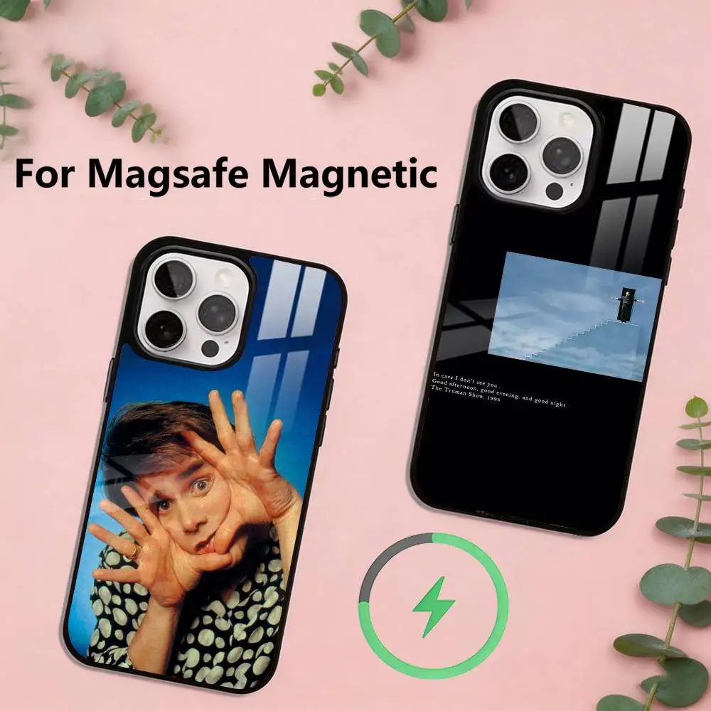 

T-The T-Truman Show Movie Phone Case Magnetic with Magsafe Wireless Charging For iPhone17,16,15,14,13,12,11 Plus,Pro