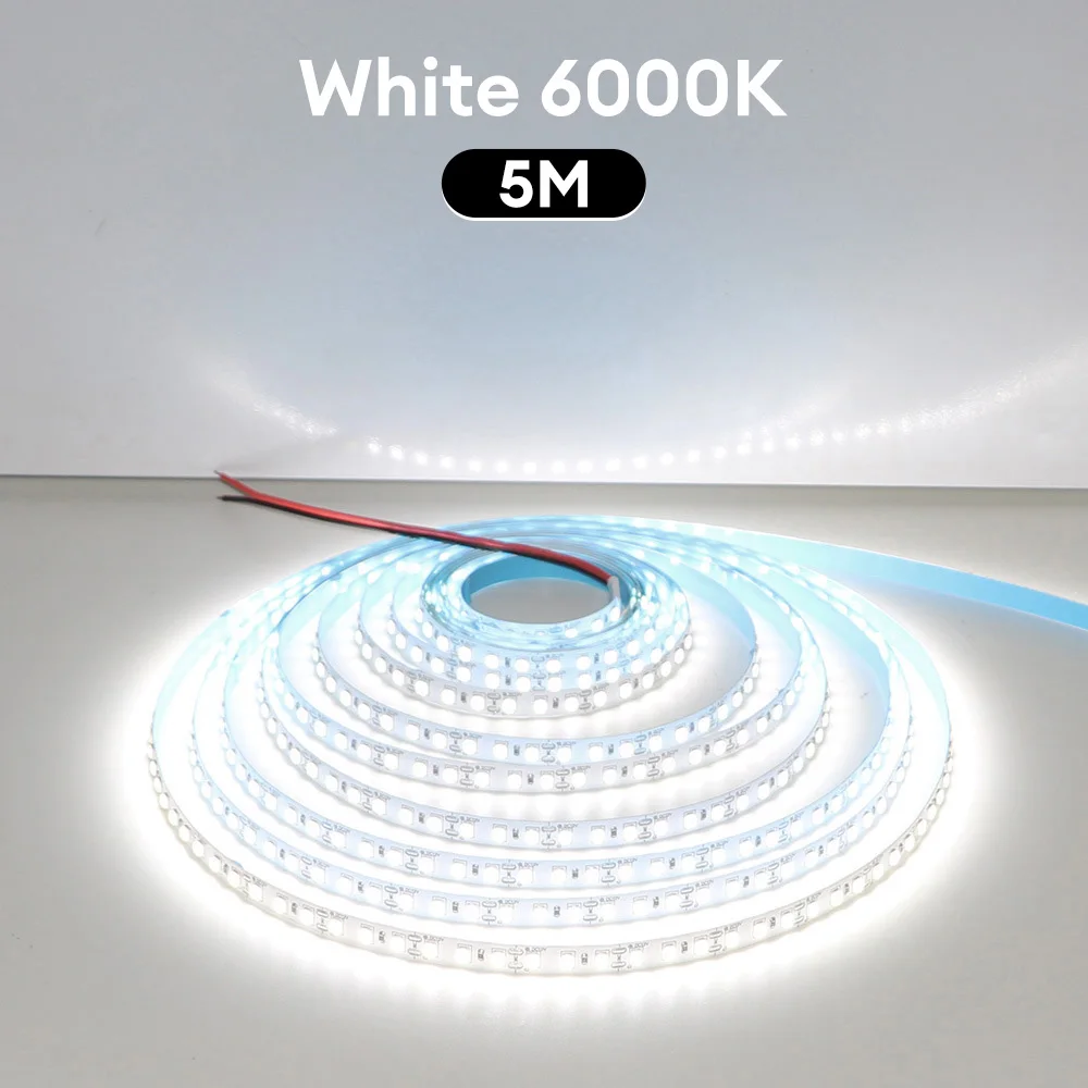 5M 600LEDs LED Strip DC12V Home Lamp Strip Super Bright Adjustable LED Strip Light Flexible And Cuttable Soft Lamp Bar