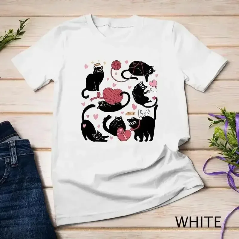 Feline Angel A Heavenly Valentine s Day Design Funny T Shirt Unisex T shirt