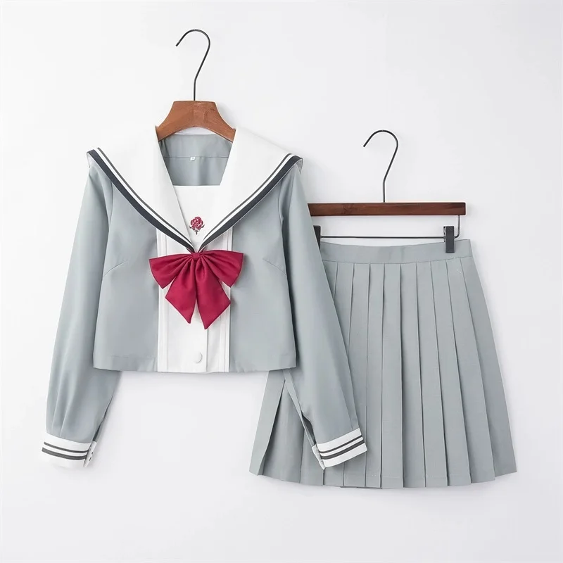 Vestito da marinaio Ragazza della scuola JK Uniforme Manica lunga corta Vestito da marinaio giapponese Abbigliamento scolastico per studenti Anime COS per le donne S-XL
