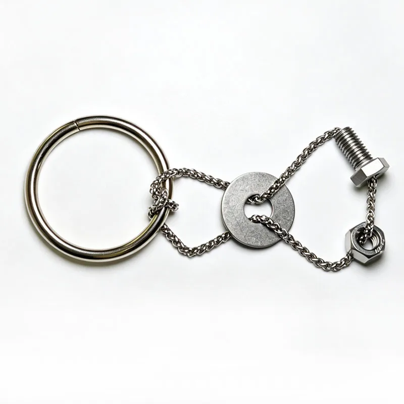 New Baffling Magic IQ Chain Lock Metal Brain Teasers Puzzles for Adults & Kids Disentanglement Toys Mind Challenging Gifts