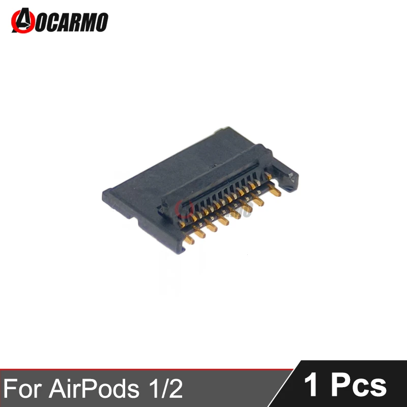 

Aocarmo для Apple AirPods 1 2, чехол для аккумулятора, отсек для аккумулятора, разъем FPC на материнской плате, запасная часть