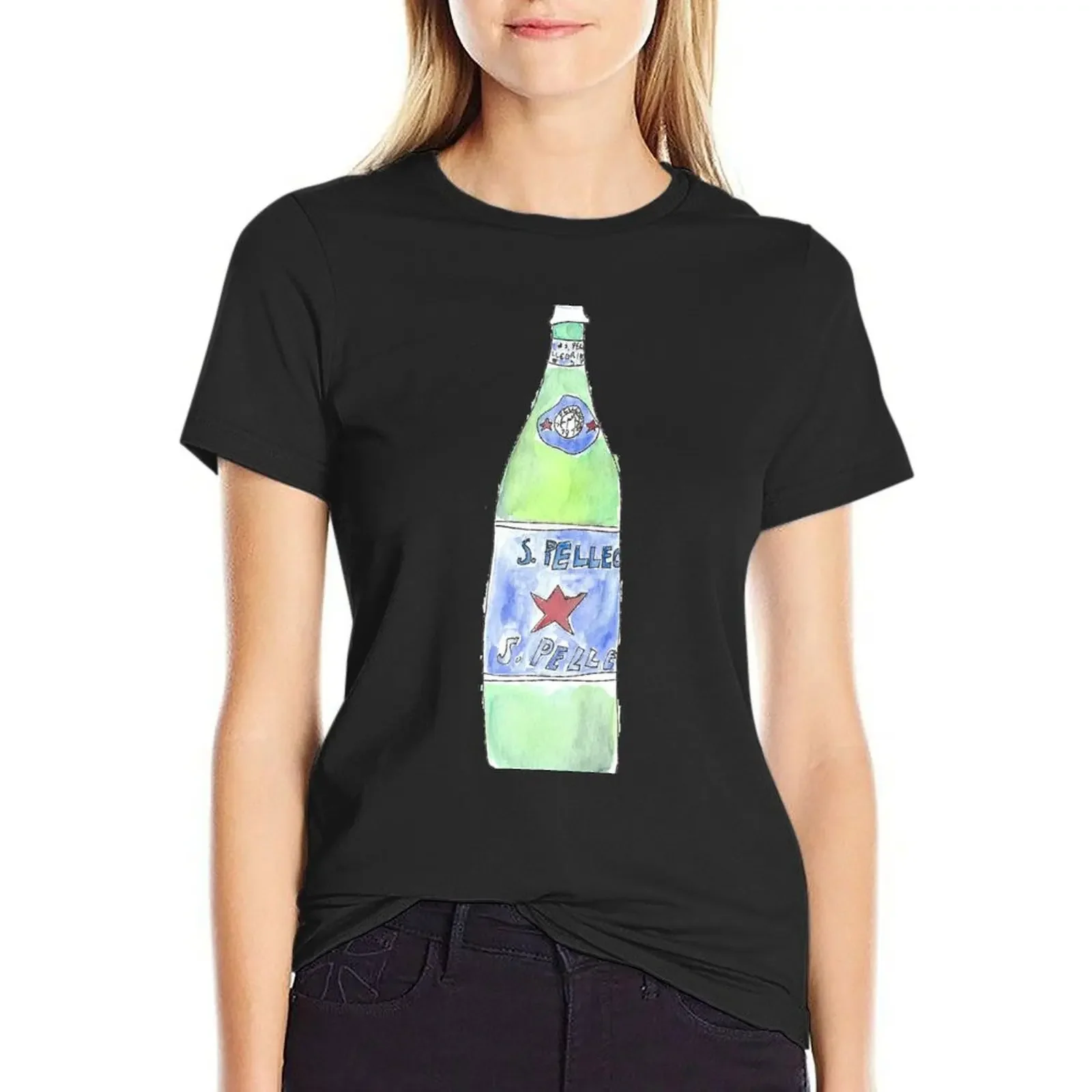 

Sparkling Water San Pellegrino T-Shirt customs design your own vintage graphics blanks t-shirt dress for Women graphic