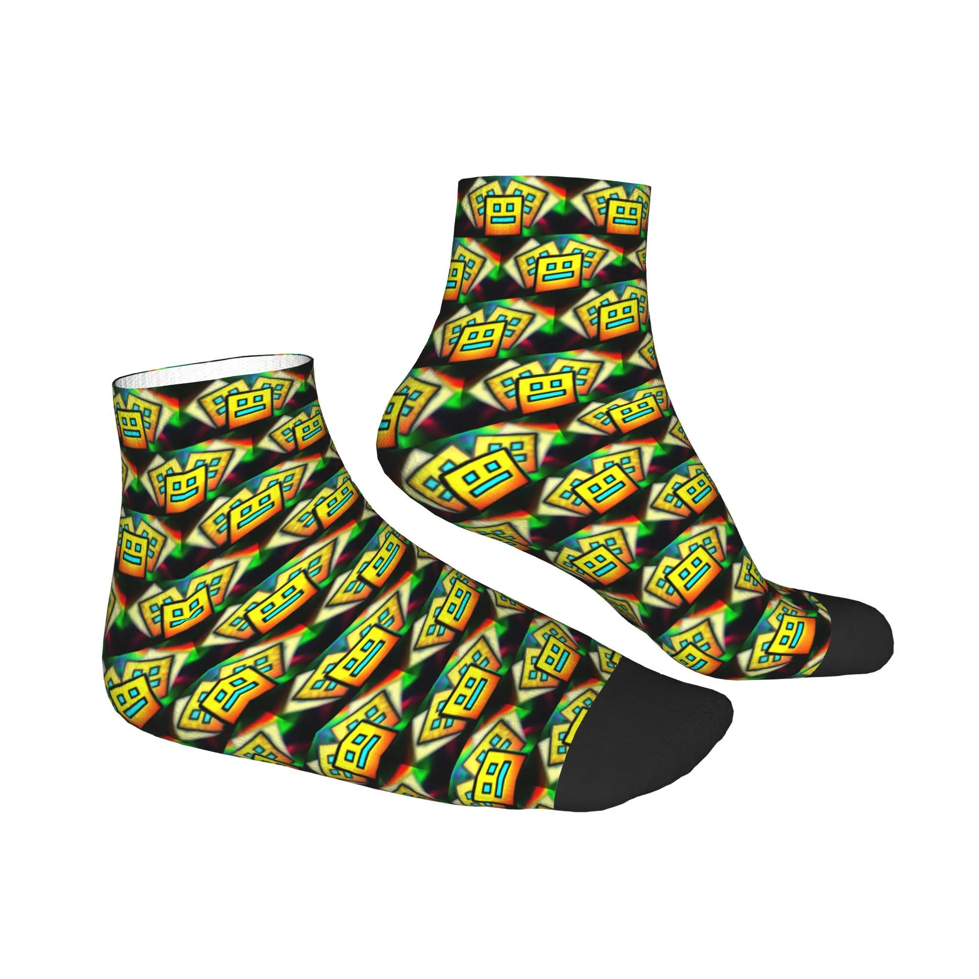 Calcetines de tablero geométrico de videojuegos, medias Harajuku de alta calidad, calcetines para todas las estaciones, accesorios para regalos de Navidad para hombre y mujer