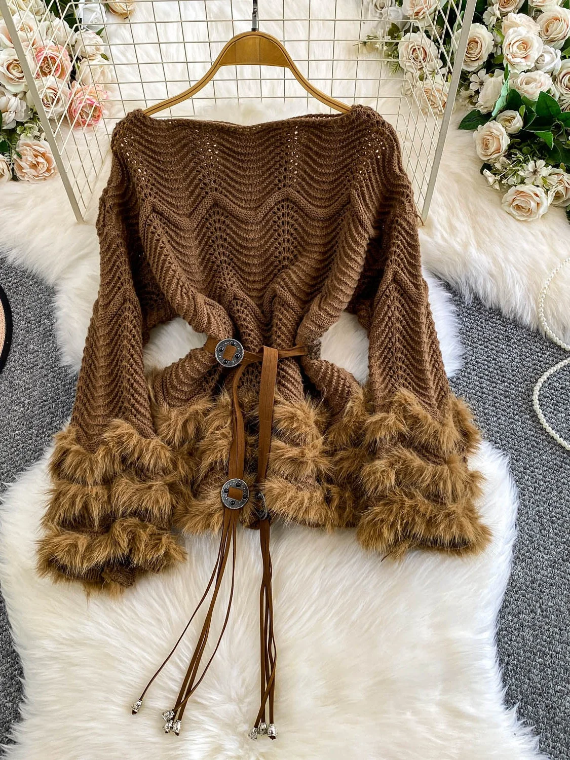 

Вязаный свитер на одно плечо в стиле ретро, женский осенне-зимний мягкий утягивающий универсальный длинный свитер, модный топ для поездок на работу