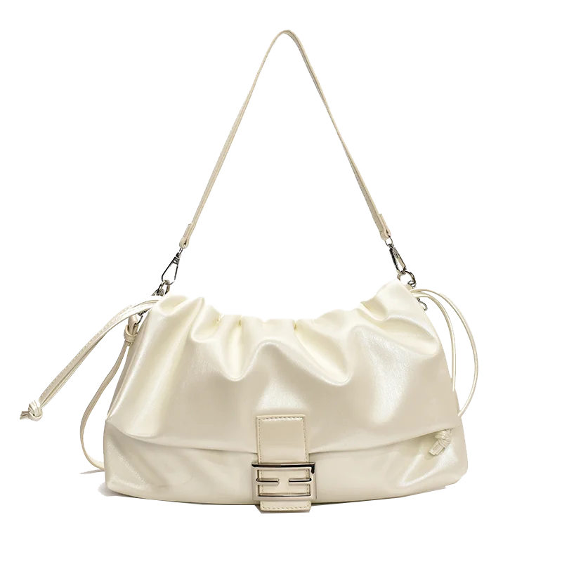 

Сводная женская сумка большой вместимости, лето 2025, новая маленькая сумка через плечо с паркетным дизайном, сумка через плечо на одно плечо, подмышками, на шнурке...