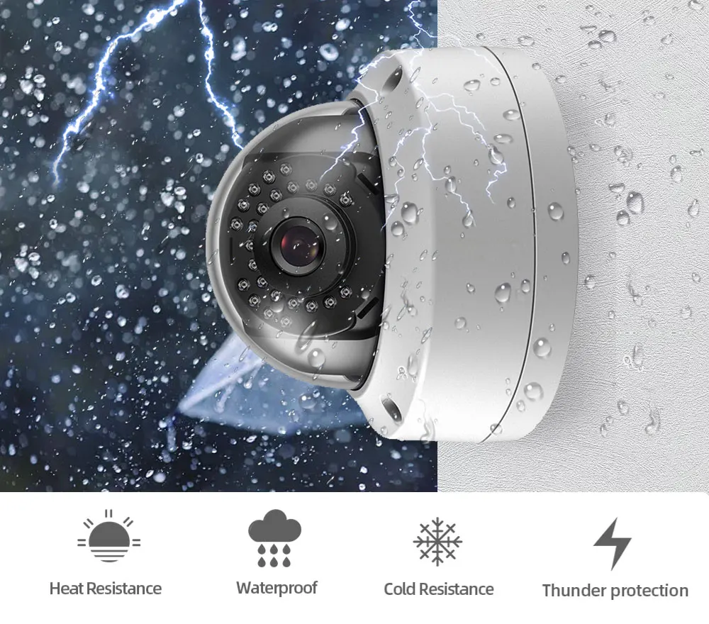 Wistino 4k sistema de cámaras de seguridad interior 8MP Poe cámara Ip detección de movimiento Audio visión nocturna cámara a prueba de vandalismo Kit Nvr