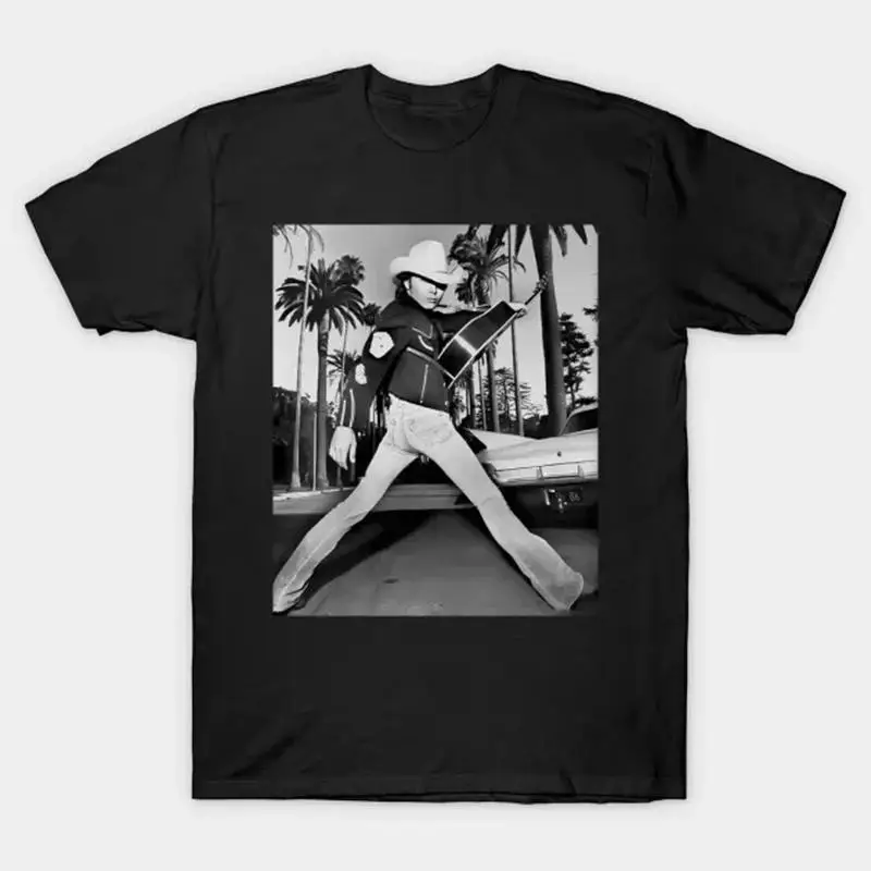 Dwight Yoakam poster black T-shirt Short sleeve All sizes S-5Xl