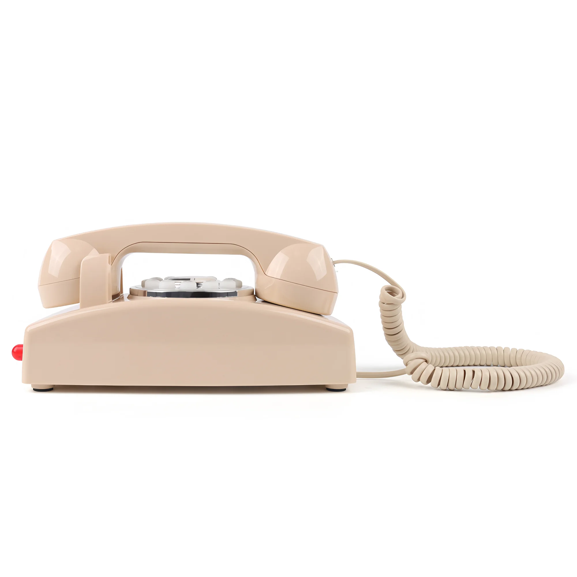 コード付きヴィンテージ TRIMLINE ホーム電話、簡単壁掛け固定電話、ビッグボタンキーパッドシニア電話、最後の番号リダイヤル、大音量ベル