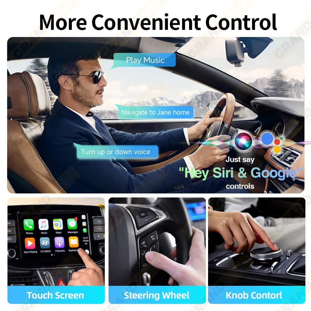 2 في 1 محول تلقائي صغير جديد CarPlay أندرويد سلكي إلى صندوق Ai للسيارة اللاسلكية لأودي تويوتا VW بيجو MG فورد USB دونغل