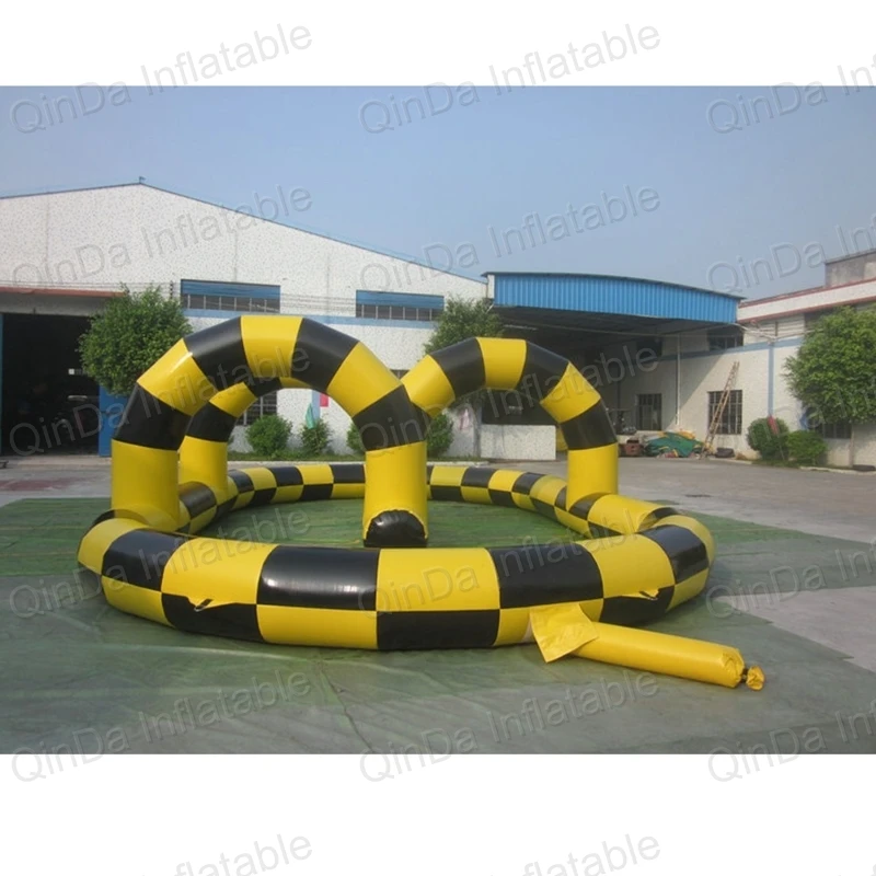 Inflatable Zorb Ball Race Track PVC Go Kart Racing Track For Sporting Party