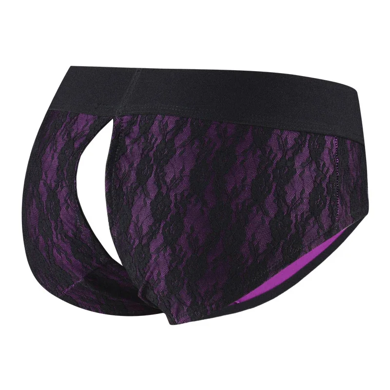 Unisex Strap On Harness Panties Lace Panty Strapless Underwear Strapon Briefs Crotchless