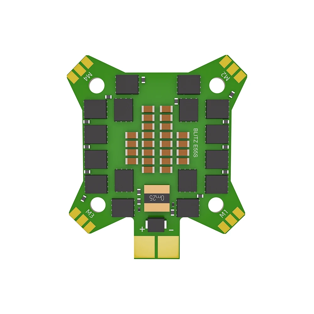 iFlight BLITZ E55S 4-in-1 ESC 55A 2-6S 30.5×30.5mm Mounting Holes BLHeli_S Bluejay Brushless Speed Controller for FPV Racing Dro