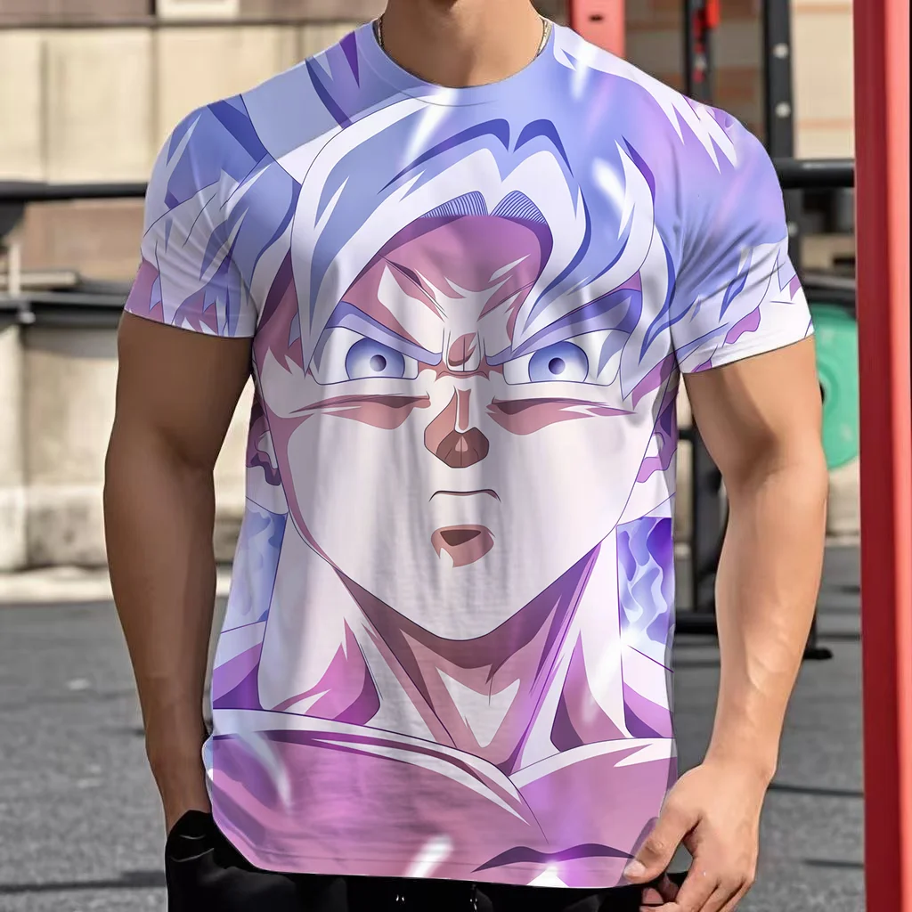 

Goku T-Shirt Short Dragon ball Harajuku Style Goku Hip Hop Boy Sleeve Tee New Tops Trend Clothing High Quality Men's Y2k 5XL