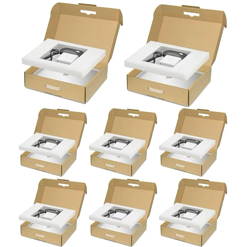 

Коробка для доставки ноутбука с защитной пенопластовой вставкой для ноутбуков до 17 дюймов, картонная коробка для транспортировки, надежная почтовая коробка