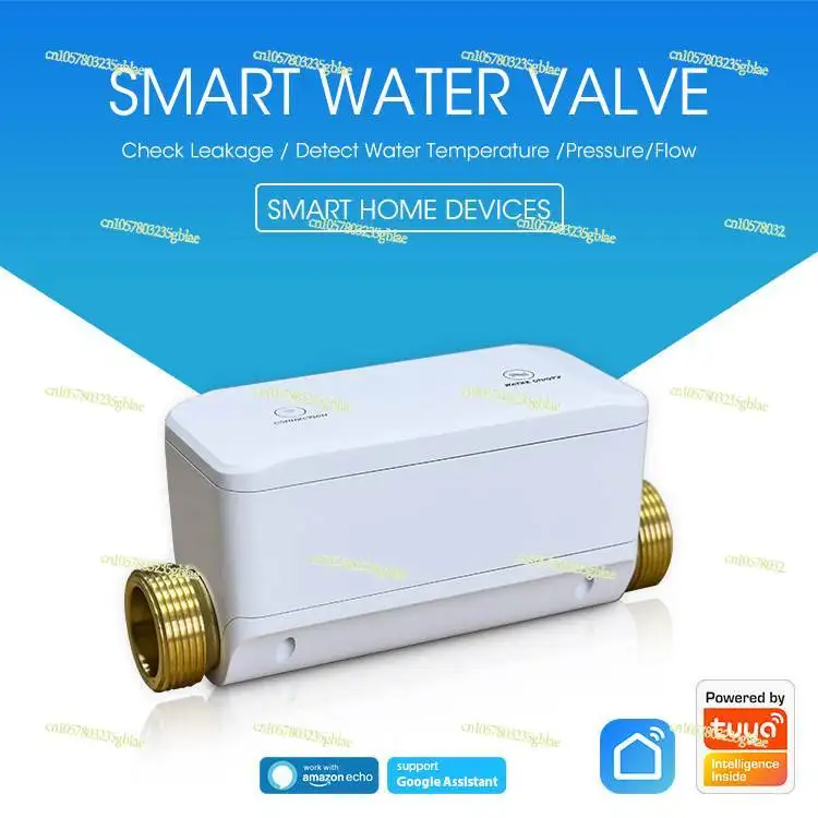 WiFi Intelligent Water Valve Water Pressure Flow Water Temperature Detection One-click Detection