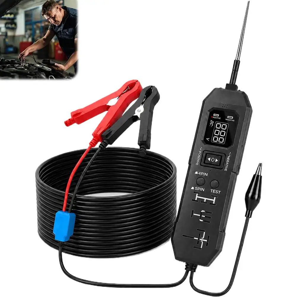 Automotive Circuit Testing Relay Tester 12V 24V Car Relay Tester Quick Diagnosis Auto Repair Testing Tool
