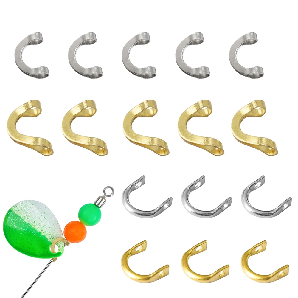 스피너베이트용 황동 낚시 클레비스, 인라인 DIY 제작 루어 액세서리, 스피너 미끼 부품, 배스 루어 낚시 태클, 240 개