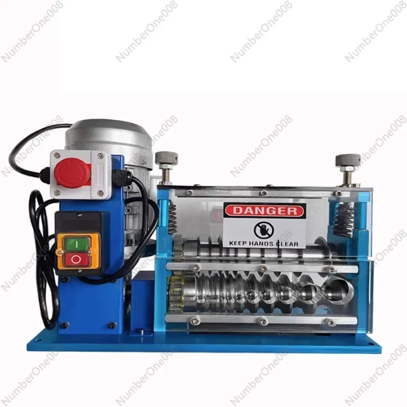 Wire Stripping Machine 220V 750W/ 1.5mm-38mm Cable Stripper for Removing Plastic & Rubber from Wire, Copper Recycle