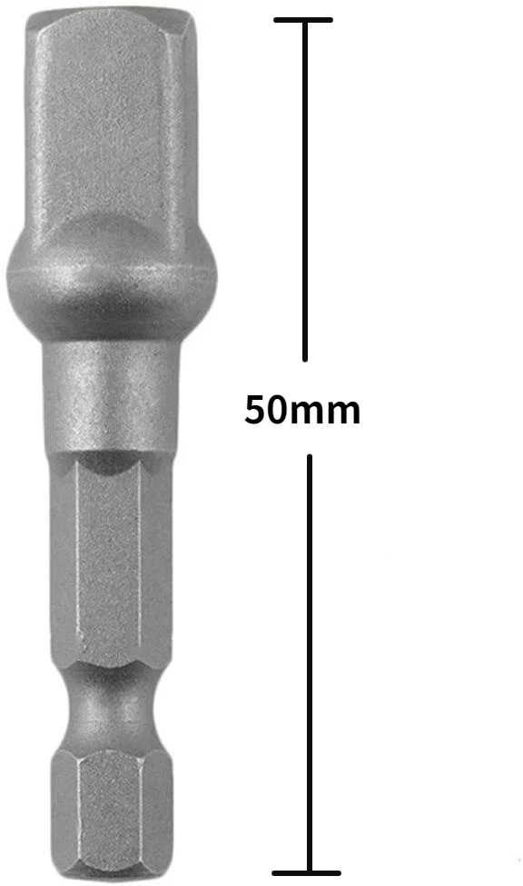 Juego de 3 piezas de 1/4 ", 3/8", 1/2 ", adaptador de enchufe de grado de impacto, adaptador de vástago hexagonal, juego de brocas de extensión de potencia para taladro